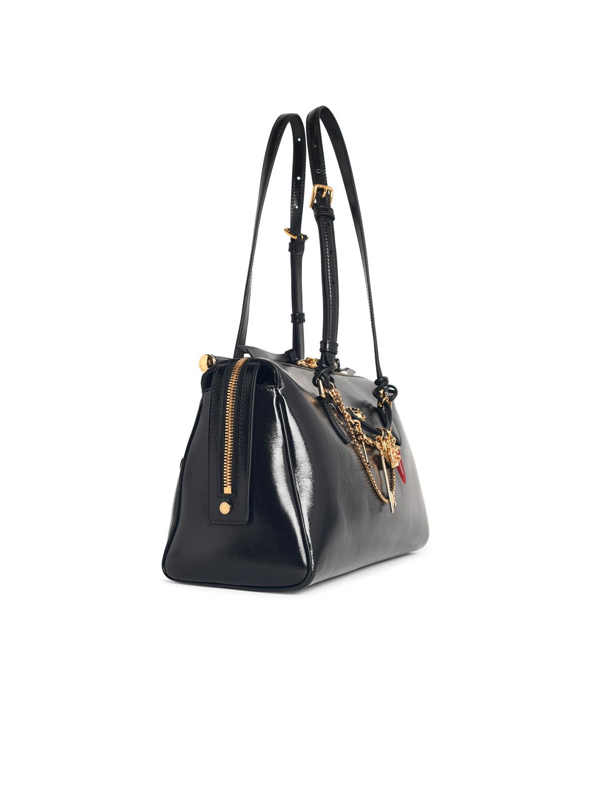 Dolce & Gabbana 'Vittoria' Black Leather Handbag Women