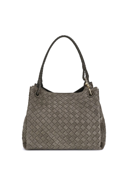 Bottega Veneta Women Suede Paracadute Shoulder Bag