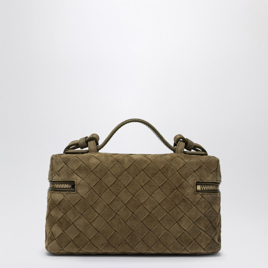 Bottega Veneta Women Bang Bang Vanity Case Mud Suede Bag
