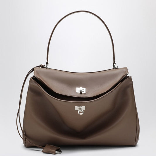 Balenciaga Medium Rodeo Bag In Taupe Smooth Calfskin Women