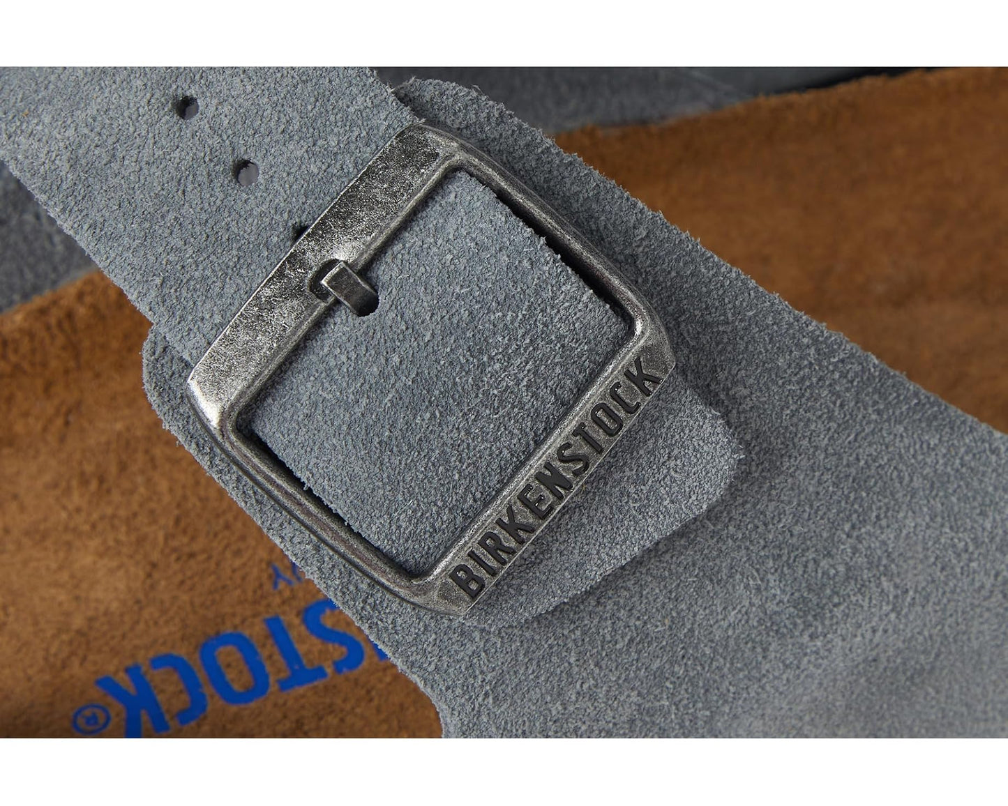 Men's Birkenstock Arizona Soft Footbed - Suede Basalt Gray