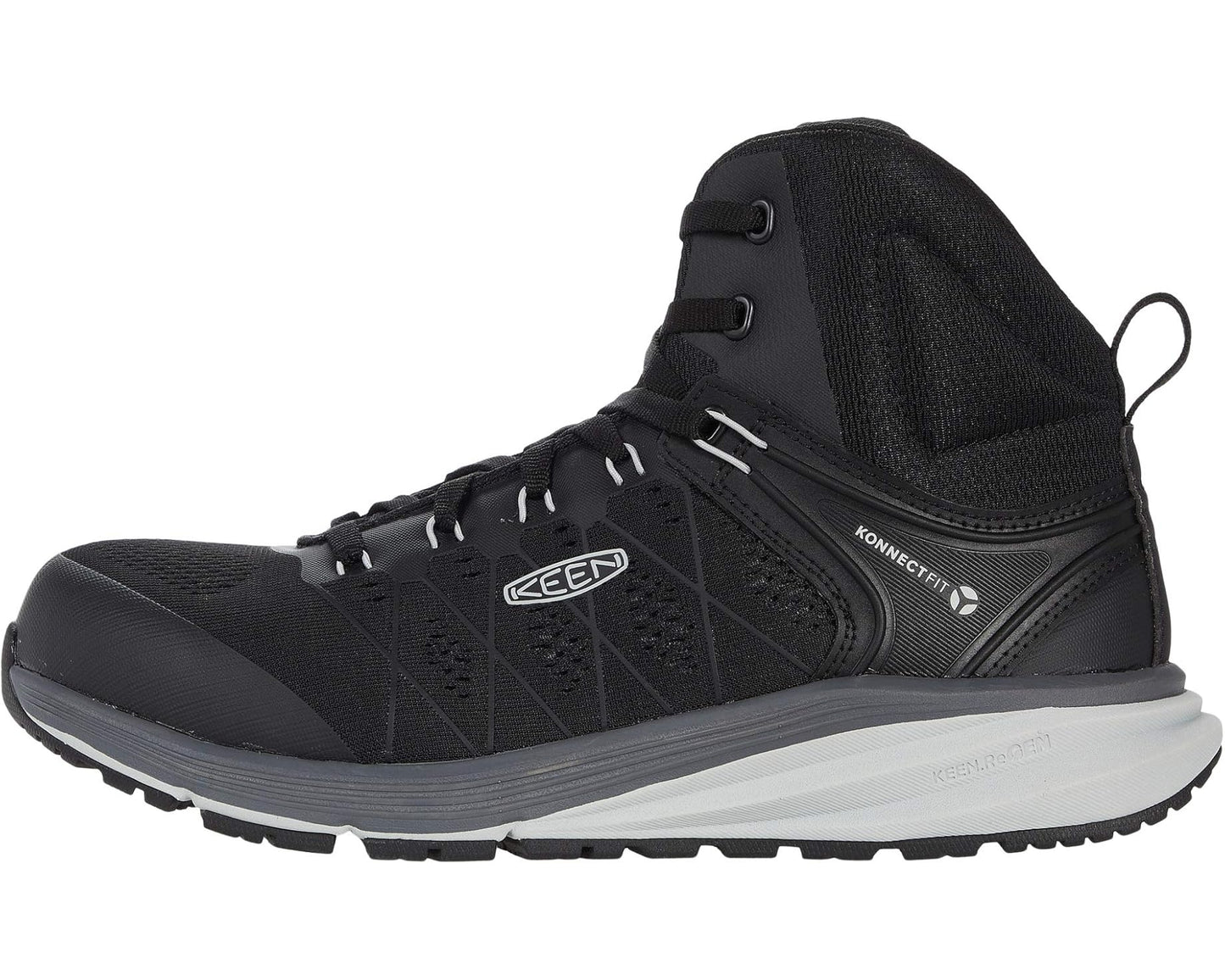 Men's KEEN Utility Vista Energy Mid (Comp Toe) Vapor/Black