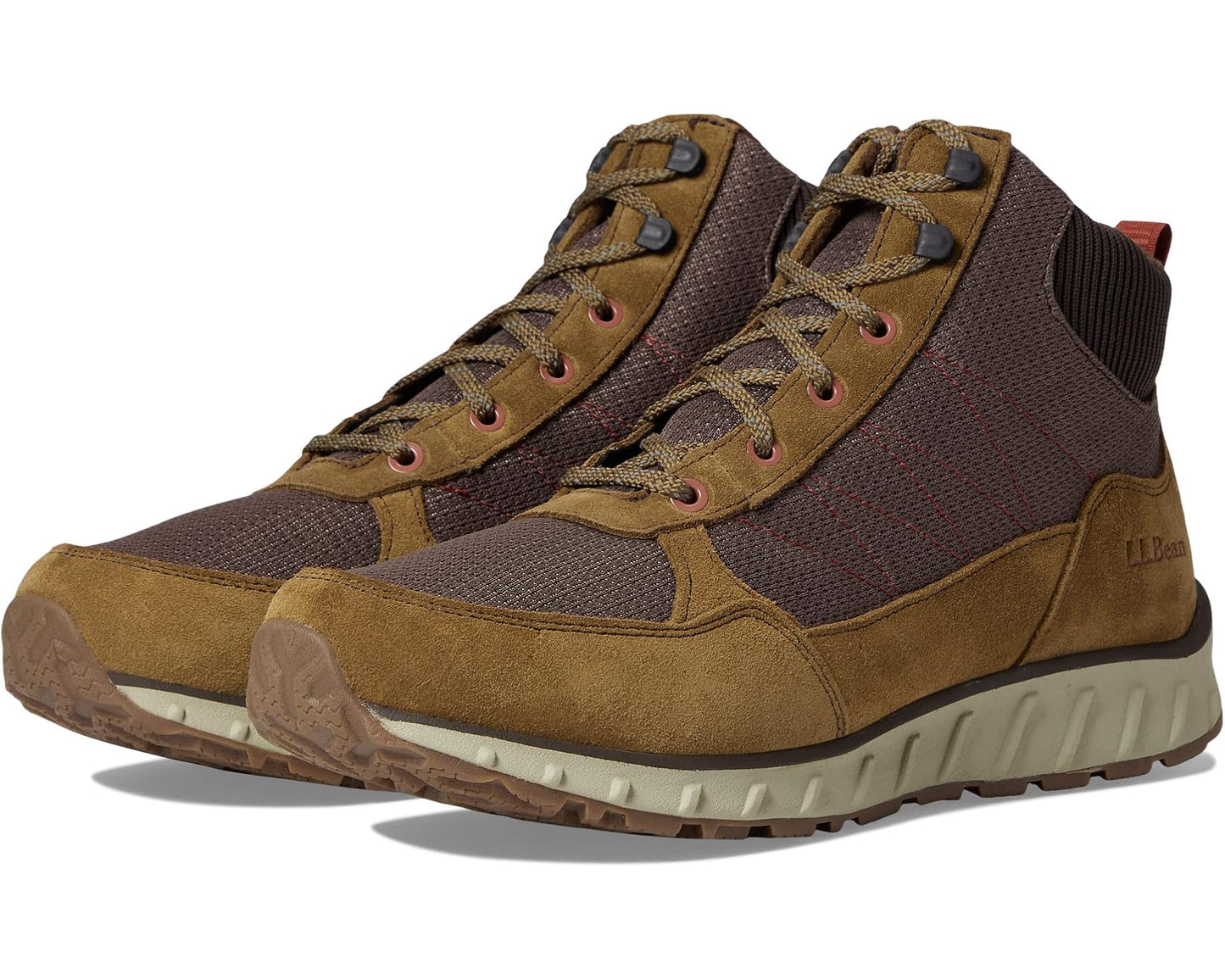Men's L.L.Bean Snow Sneakers 5 Boots Mid Waterproof Insulated Lace-Up Dark Cocoa/Dark Earth