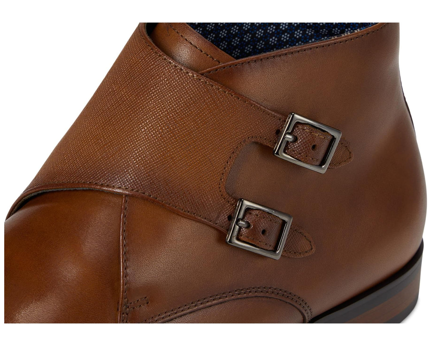 Men's Stacy Adams Kaius Double Monk Strap Boots Cognac