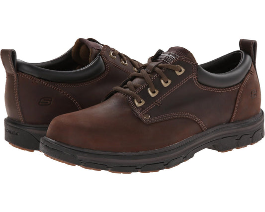 Men's SKECHERS Segment Relaxed Fit Oxford Brown