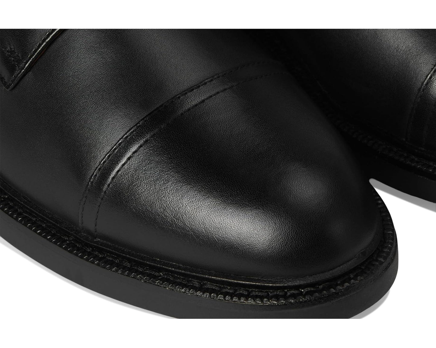 Men's Polo Ralph Lauren Asher Cap Toe Black Calf Leather