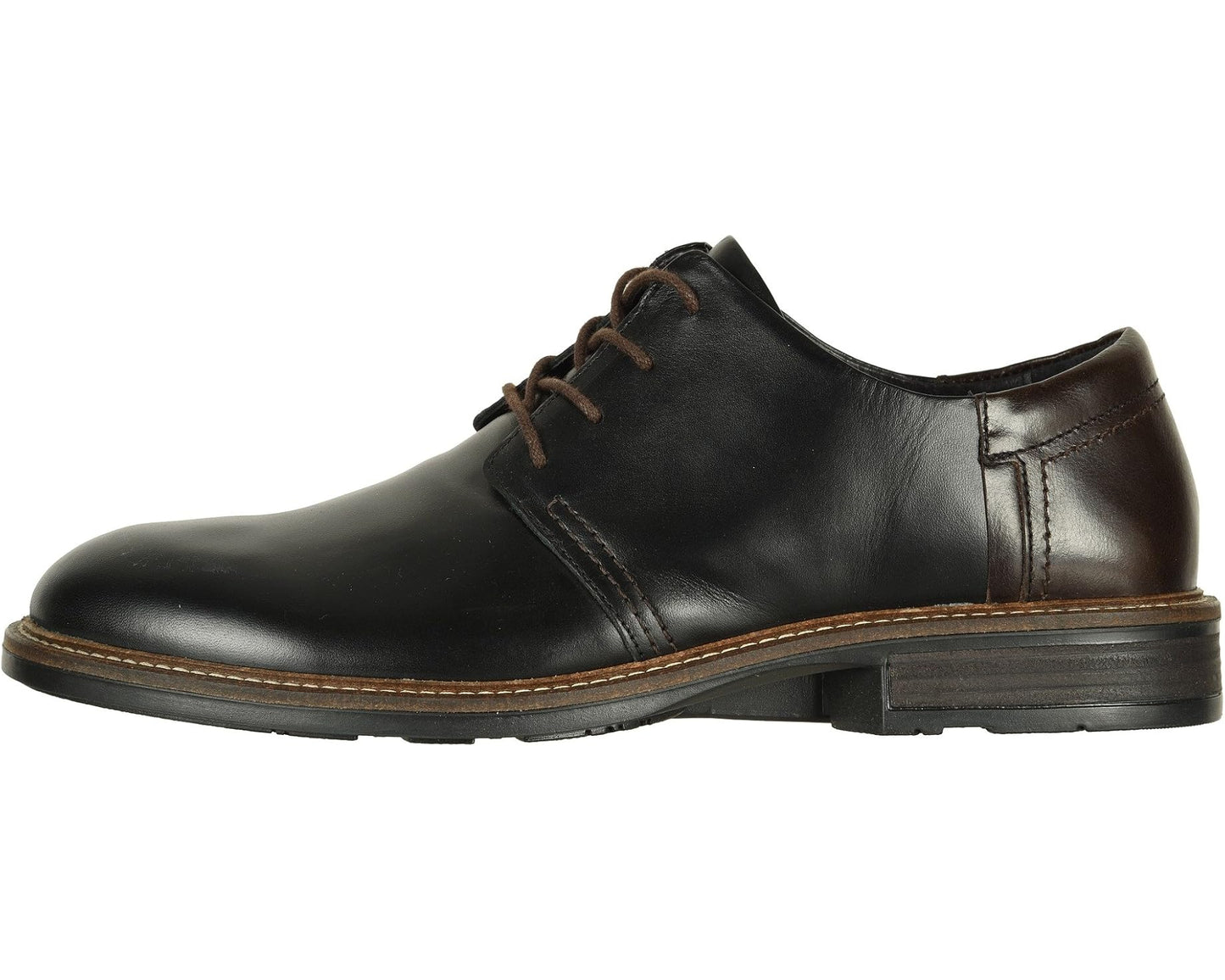 Men's Naot Chief Black Raven Leather/Walnut Leather