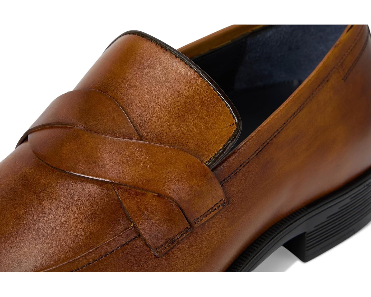 Men's Johnston & Murphy Collection Flynch Braided Strap Loafer Tan Italian Calfskin