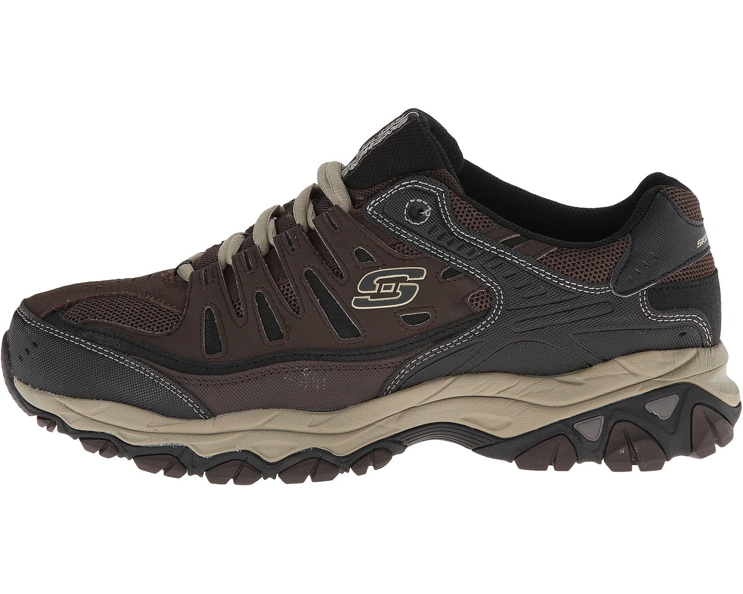Men's SKECHERS Afterburn M. Fit Brown/Taupe