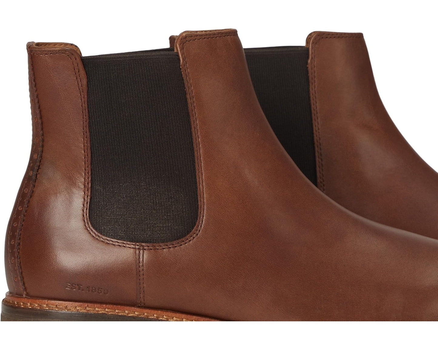 Men's Johnston & Murphy Calder Chelsea Boots Mahogany Full Grain