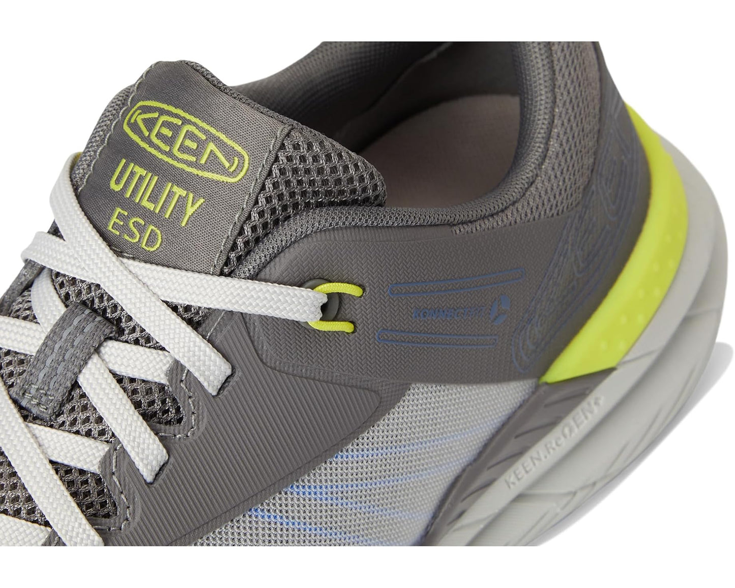 Men's KEEN Utility Speedworks ESD Work Sneakers (Carbon-Fiber Toe) Steel Grey/Vintage Indigo