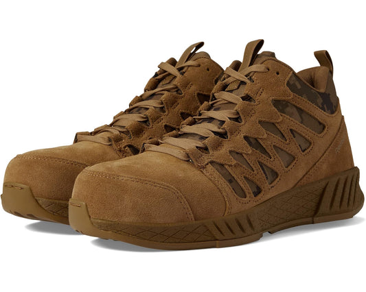 Men's Reebok Work Floatride Energy Tactical EH Comp Toe Mid-Top Coyote