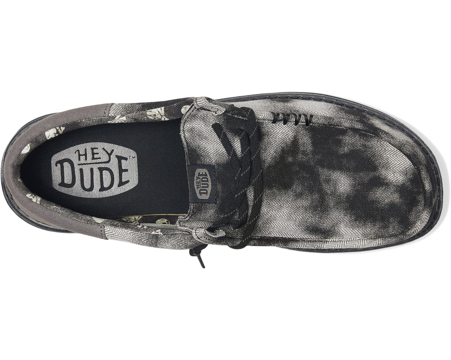 Men's Hey Dude Wally Funk Over Dye Black/Granite Grey