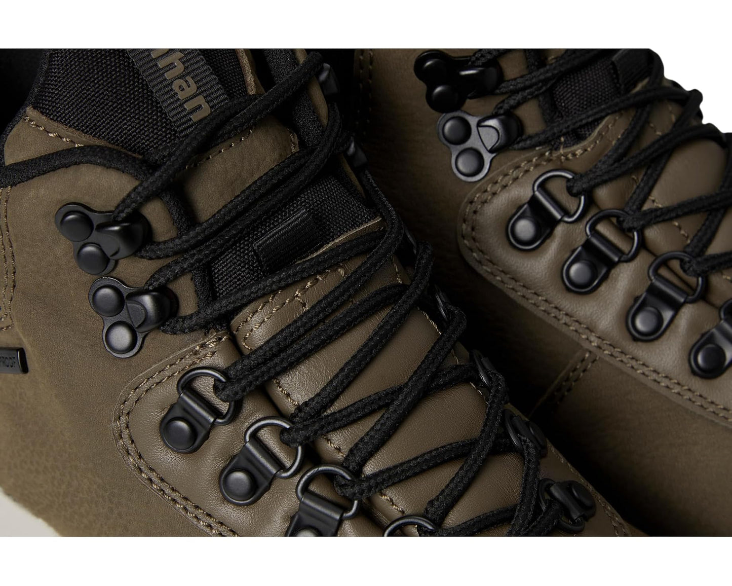 Men's Dunham Alpine Mid Boots Dark Taupe Leather