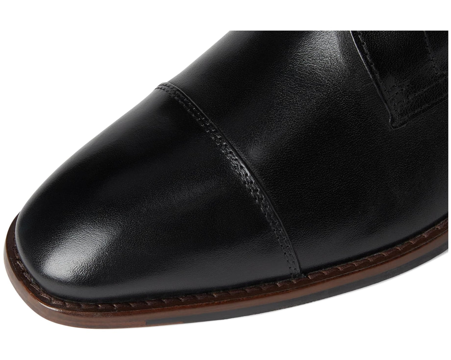 Men's Johnston & Murphy Richland Cap Toe Black Full Grain