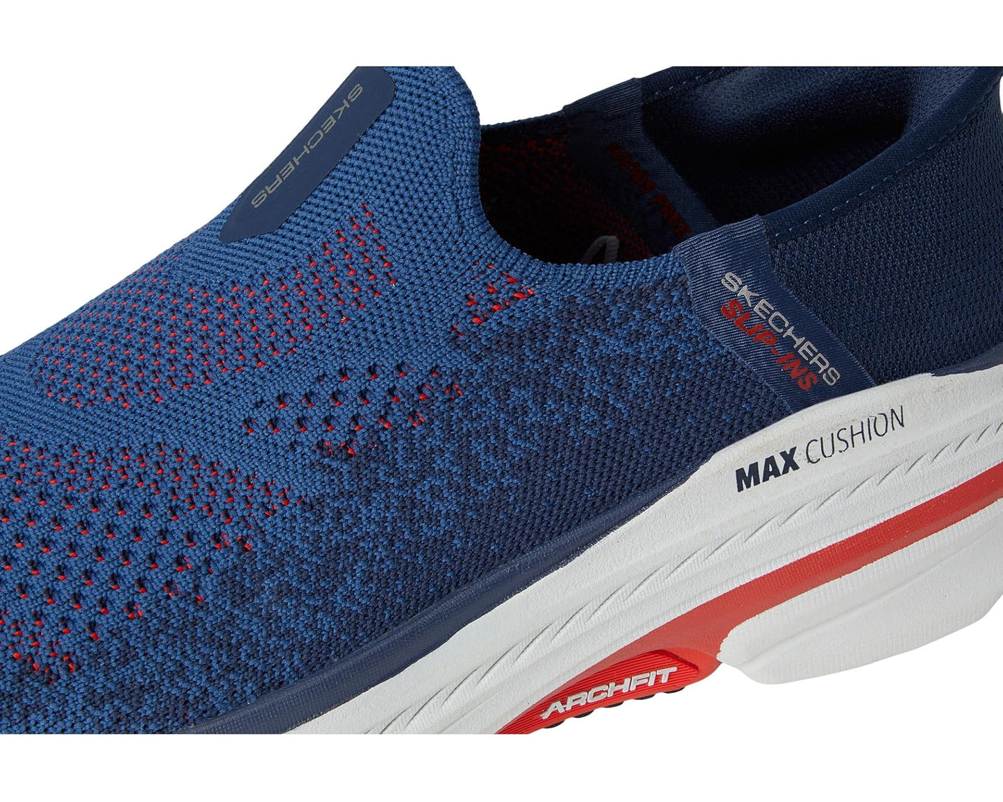 Men's SKECHERS Hands Free Slip-ins Max Cushioning Arch Fit 2.0 - Fortuitous 2.0 Navy/Red