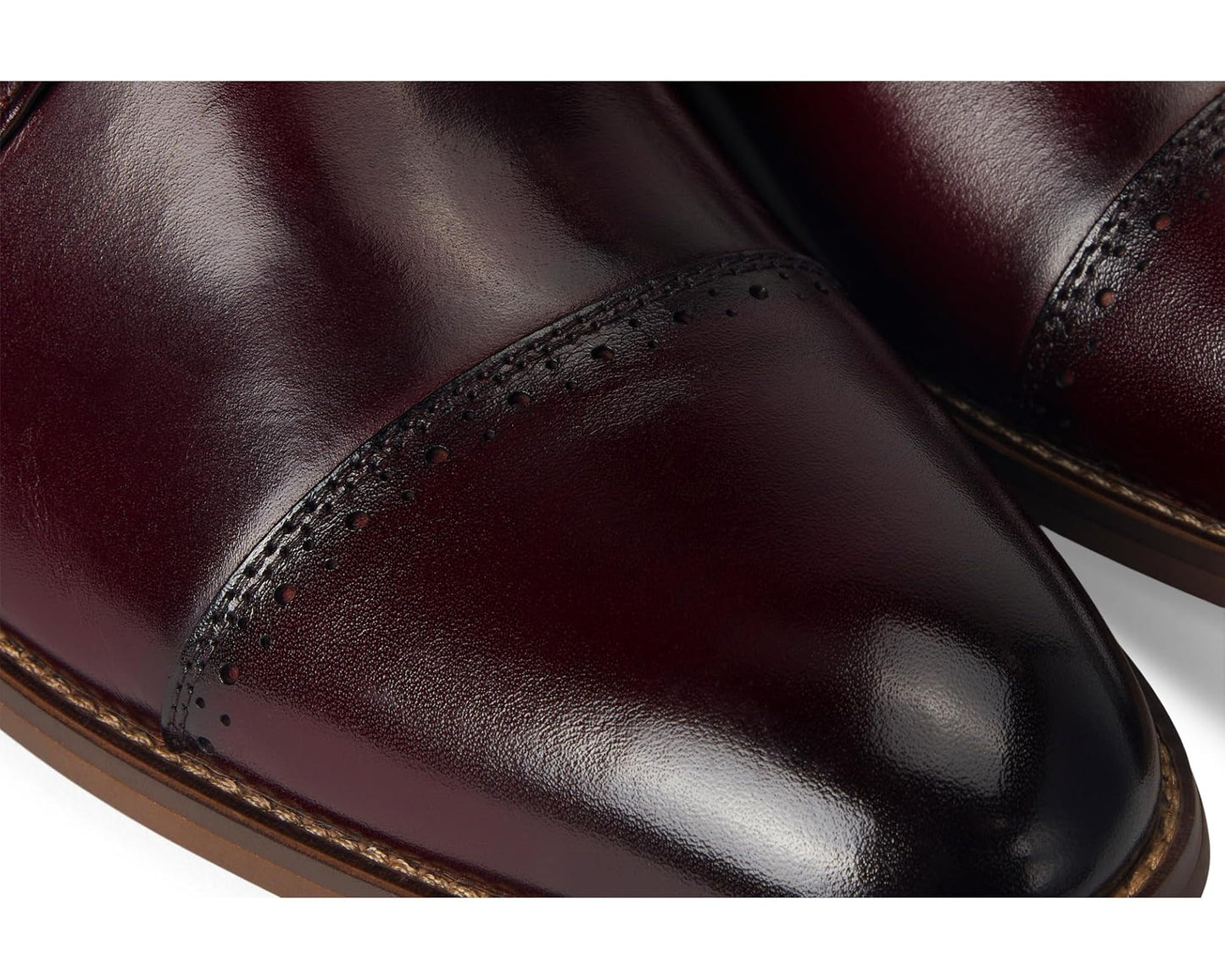 Men's Stacy Adams Dickinson Cap Toe Oxford Burgundy