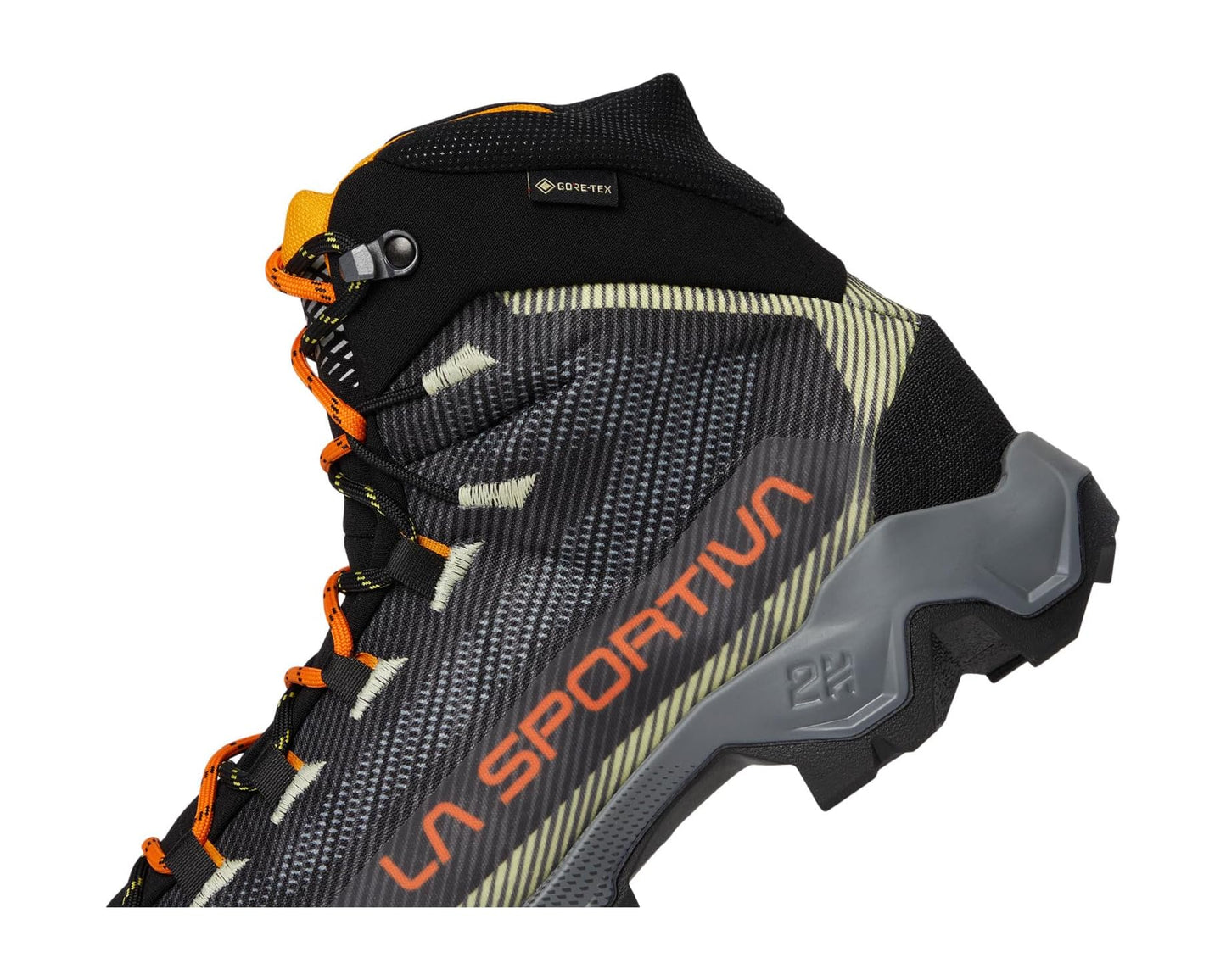 Men's La Sportiva Aequilibrium Hike GTX Carbon/Papaya 2