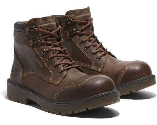 Men's Timberland PRO Whitman 6 Inch Composite Safety Toe Waterproof Gaucho Brown