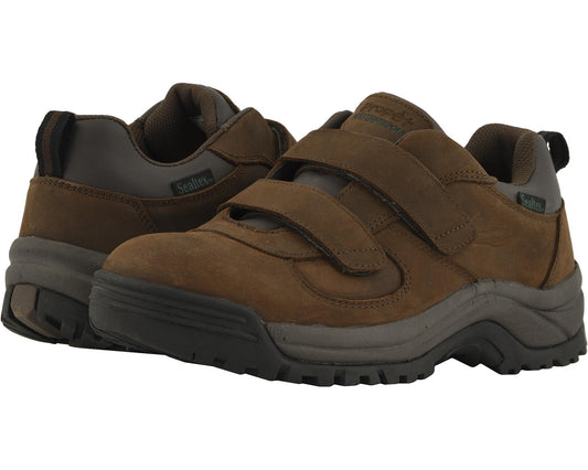 Men's Propet Cliff Walker Low Strap Brown Crazy Horse