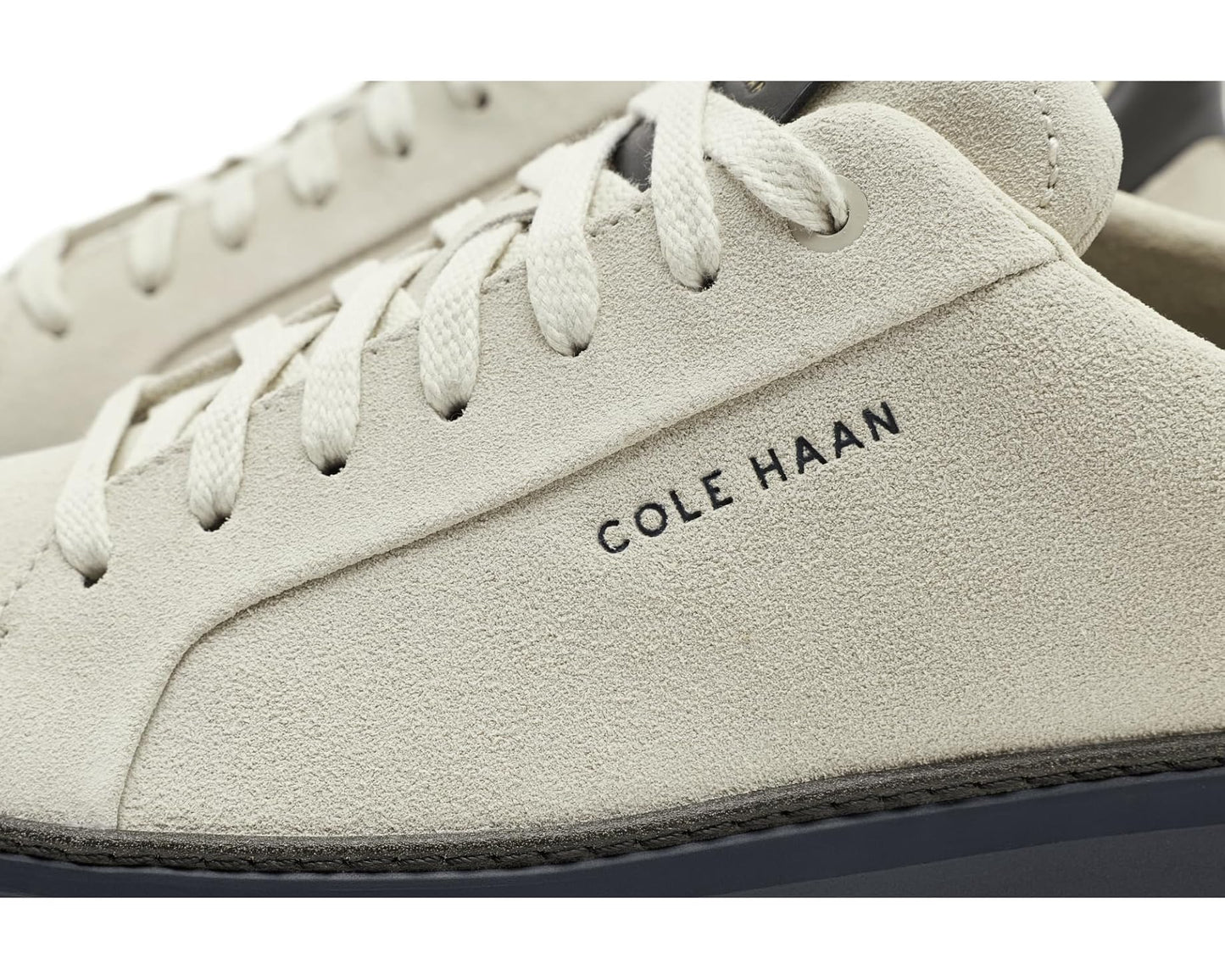 Men's Cole Haan Grandpro Topspin Sneaker Silver Birch Suede/Raven/Midnight Moon