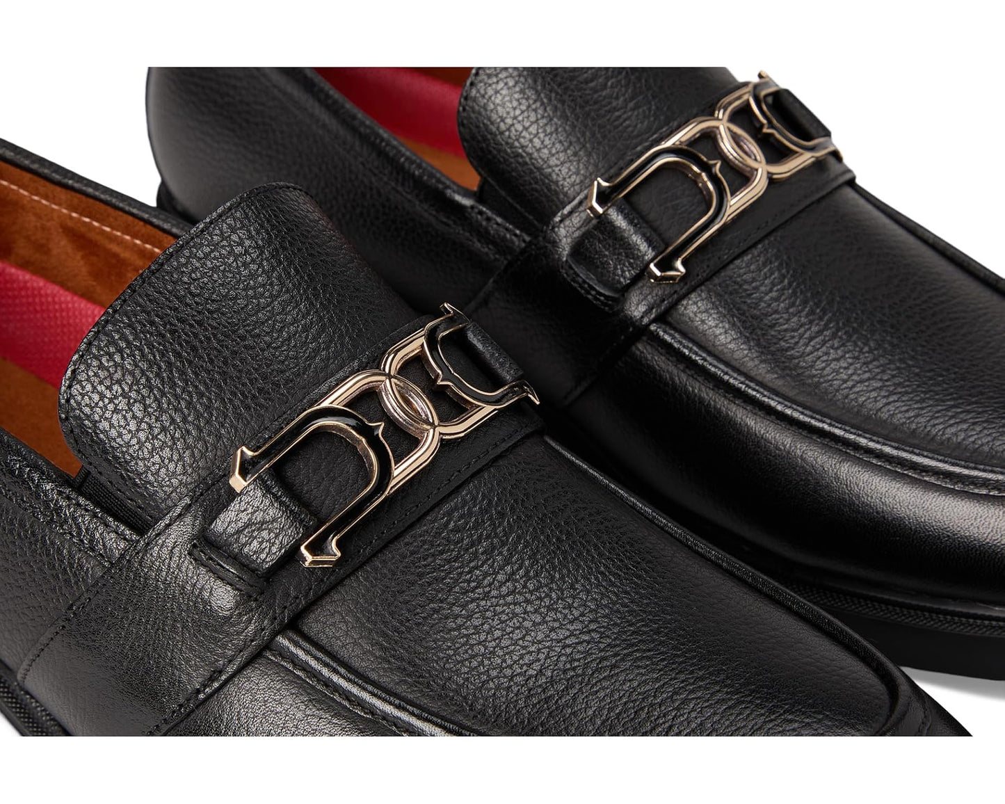 Men's Stacy Adams Todridge Moc Toe Slip-On Loafer Black Tumble