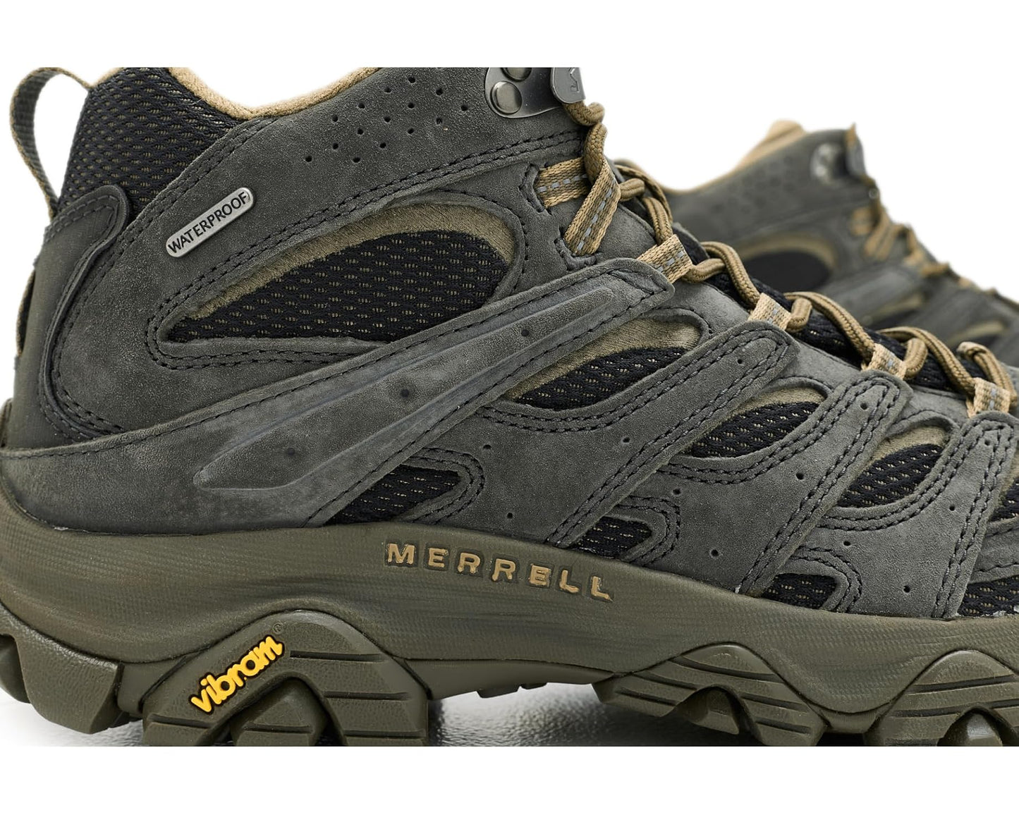 Men's Merrell Moab 3 Mid Waterproof Black/Beluga