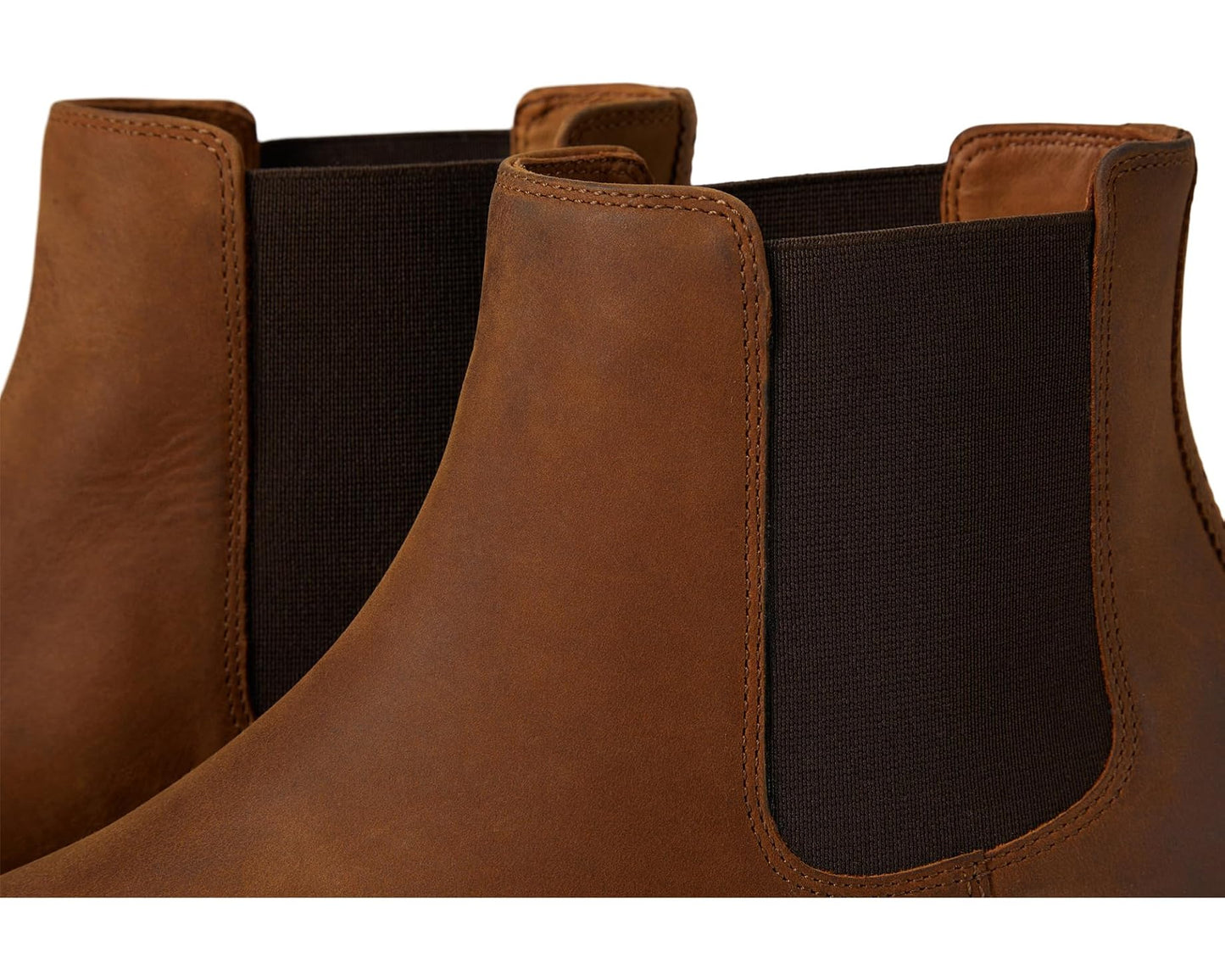 Men's Johnston & Murphy Calder Chelsea Boots Brown Oiled Full Grain