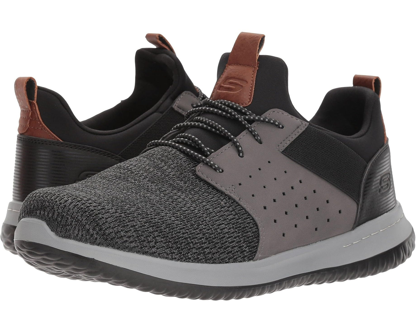 Men's SKECHERS Classic Fit Delson Camben Black/Gray