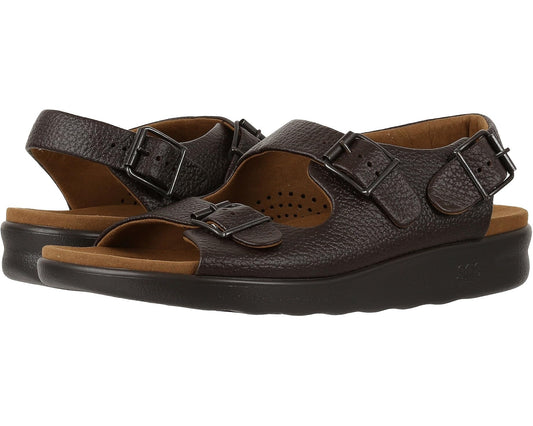 Men's SAS Bravo Adjustable Comfort Sandal Brown