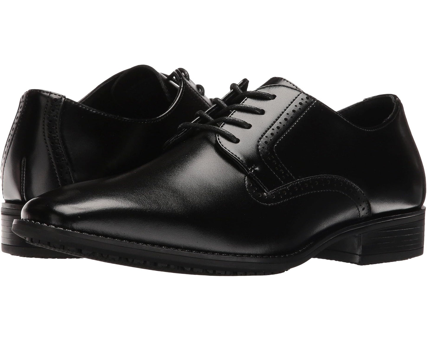 Men's Stacy Adams Ardell Slip Resistant Plain Toe Oxford Black