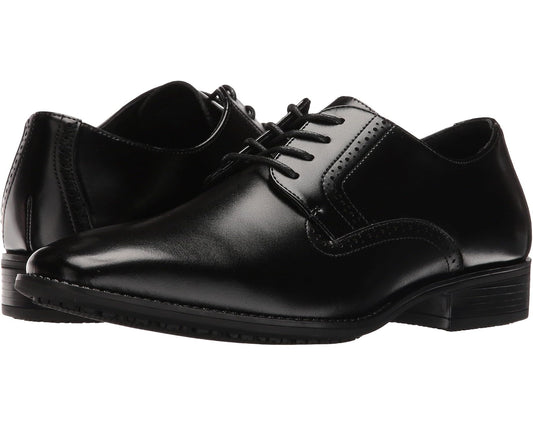 Men's Stacy Adams Ardell Slip Resistant Plain Toe Oxford Black