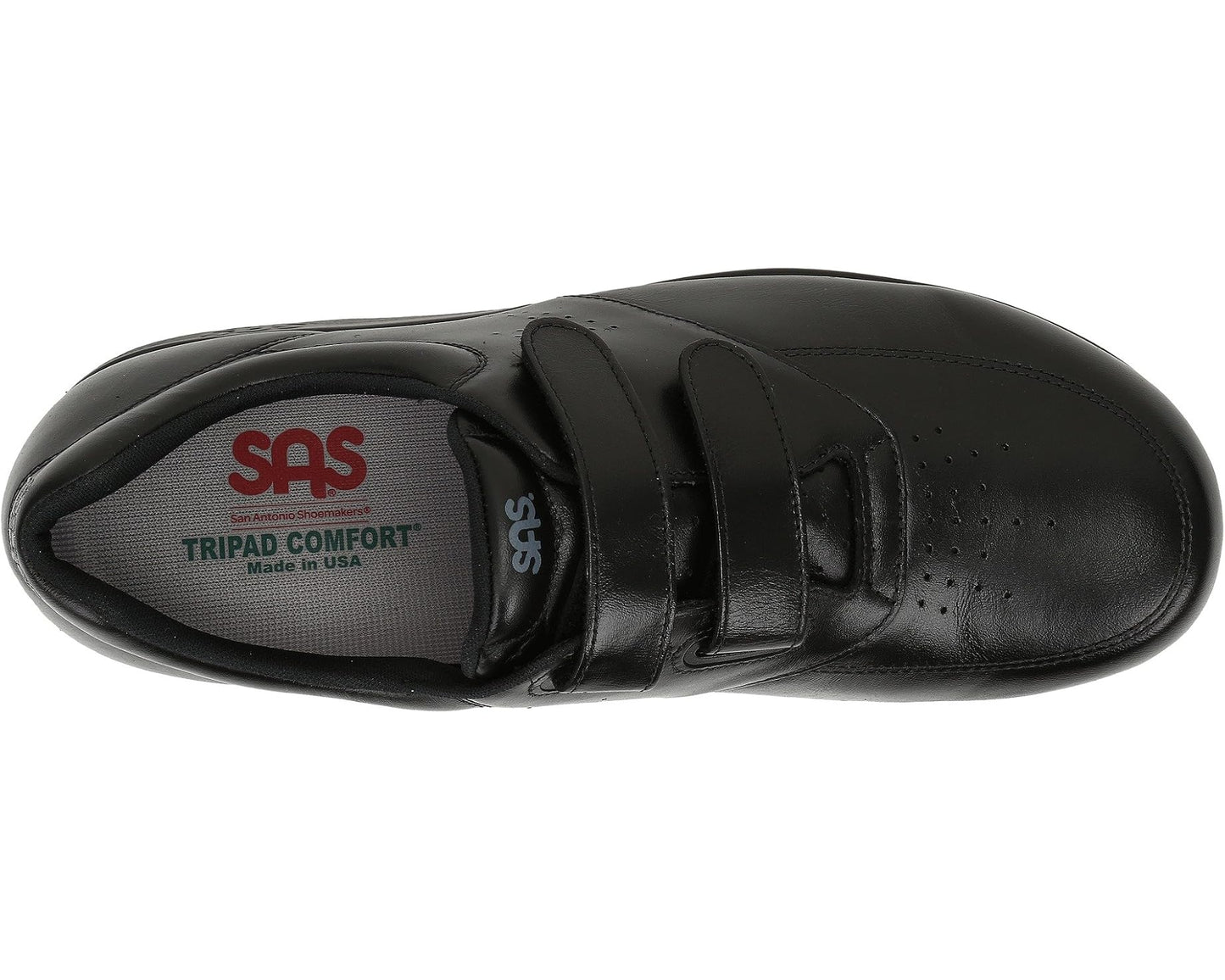 Men's SAS VTO Adjustable Comfort Walking Shoe Black