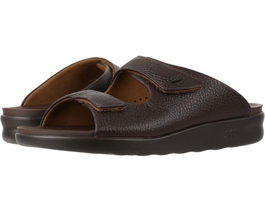 Men's SAS Encore Adjustable Comfort Slide Sandal Brown