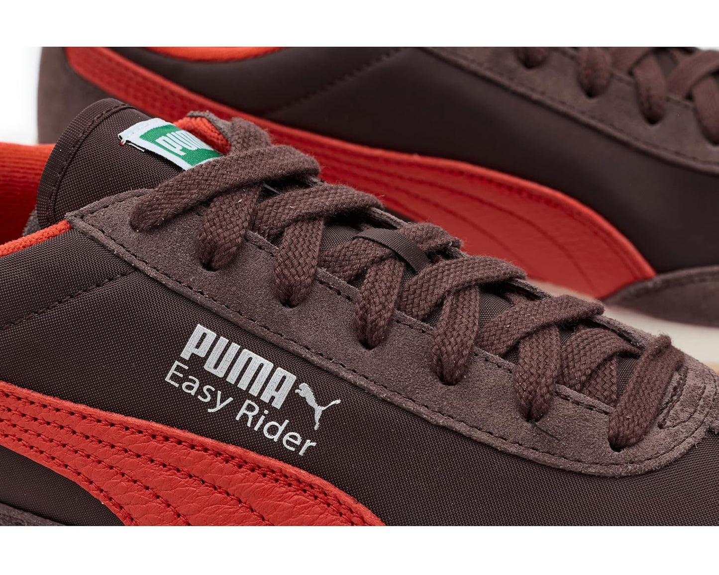 Men's PUMA Easy Rider Vintage Shoes Chocolate Brown/Candy Apple