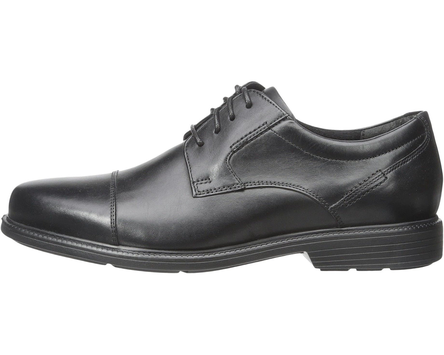 Men's Rockport Charles Road Cap Toe Oxford Black Leather
