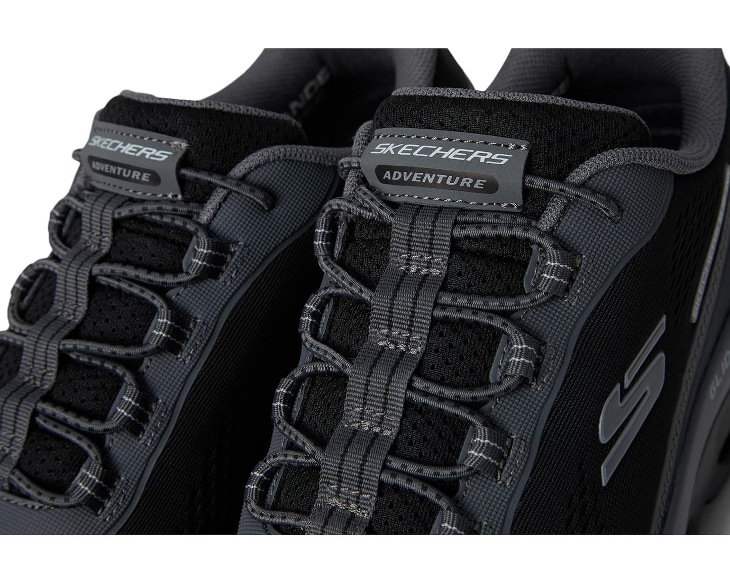 Men's SKECHERS Glide-Step Sole Hands Free Slip-in Black/Charcoal