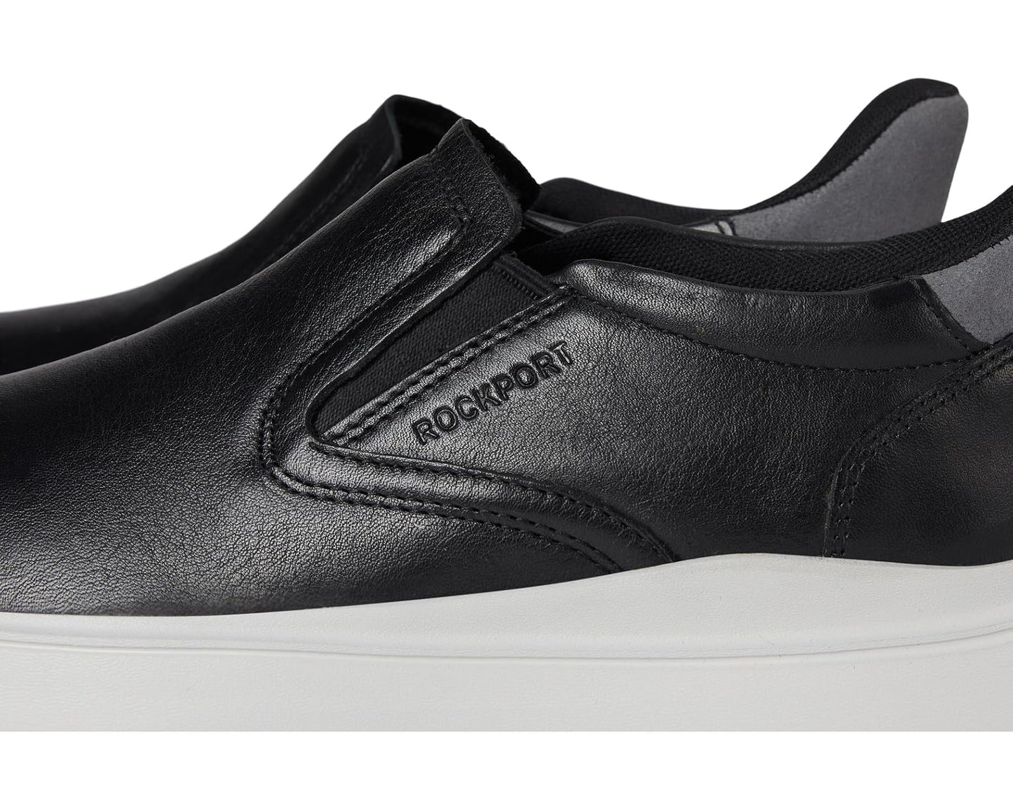 Men's Rockport Tristen Step Activated Slip-On Black Leather