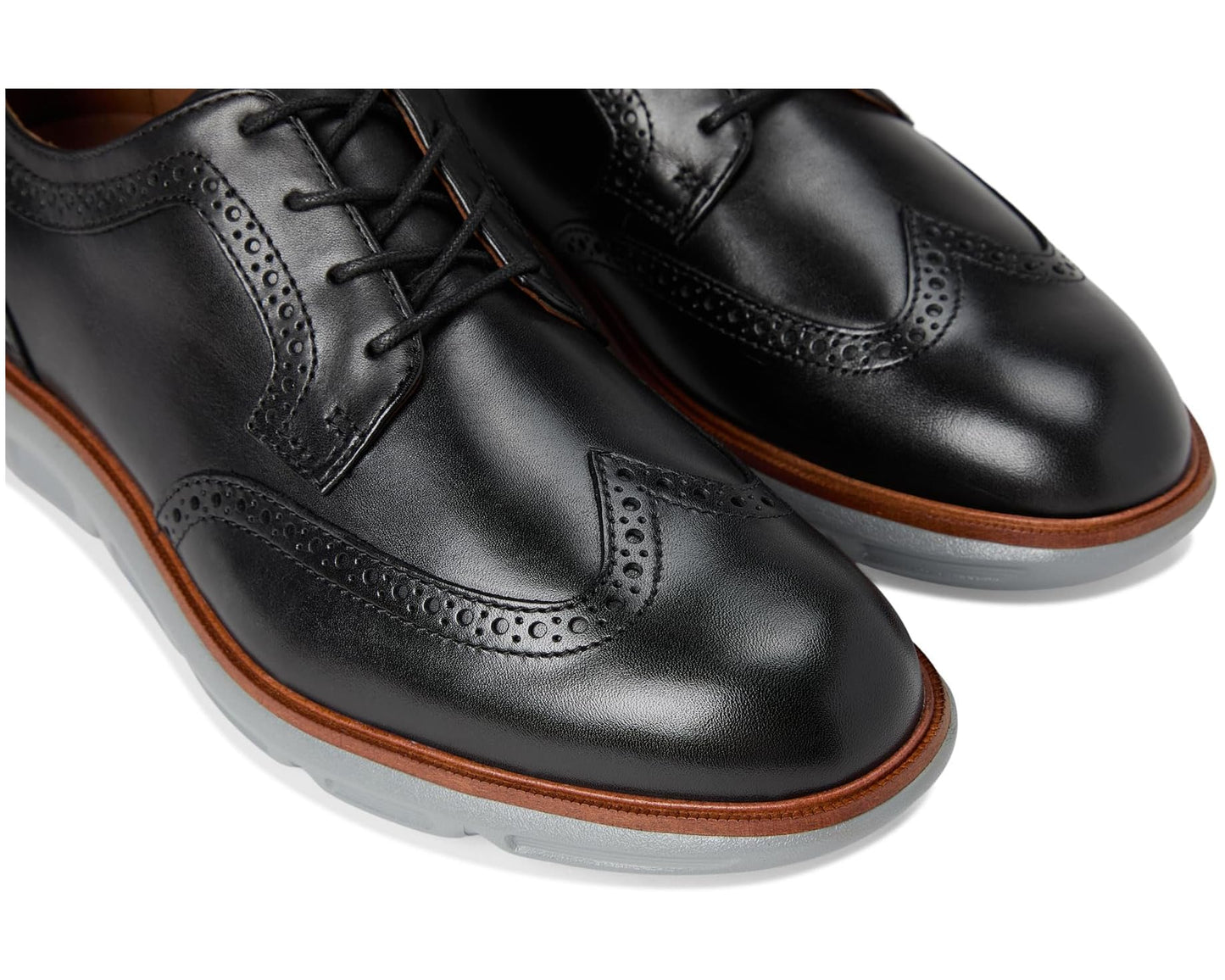 Men's Johnston & Murphy Larkin Wingtip Black Italian Calfskin