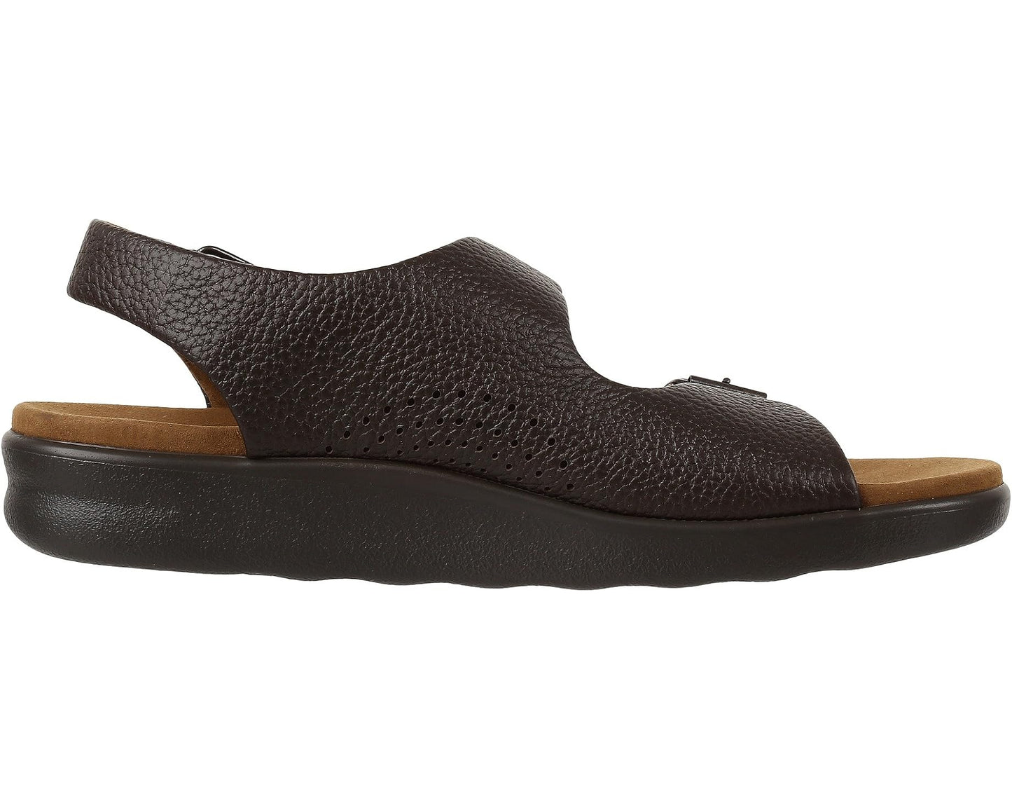 Men's SAS Bravo Adjustable Comfort Sandal Brown