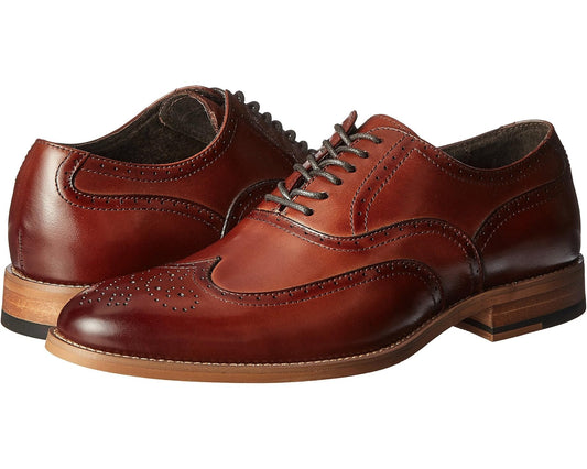 Men's Stacy Adams Dunbar Wingtip Oxford Cognac