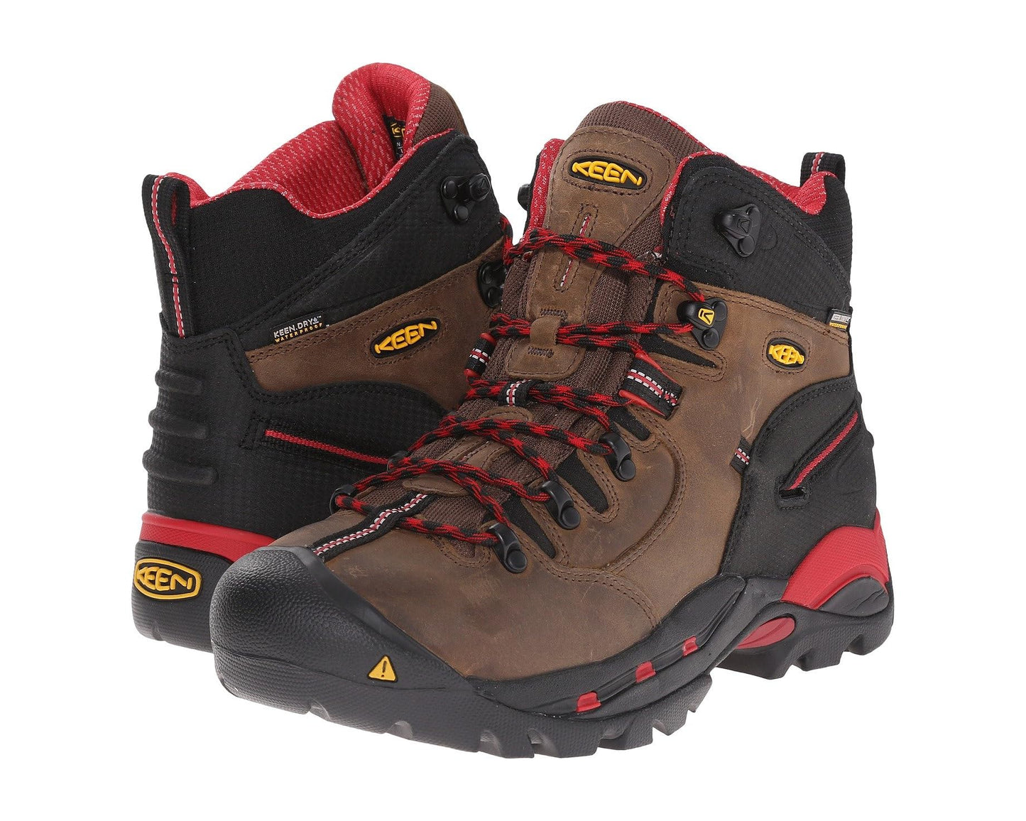 Men's KEEN Utility Pittsburgh (Steel Toe) Bison/Red