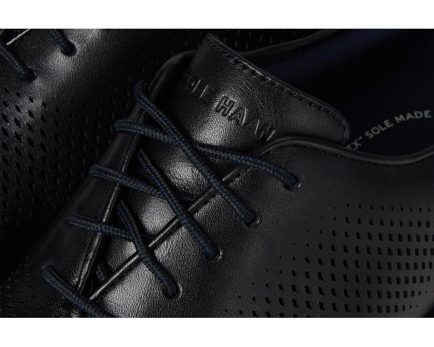 Men's Cole Haan Grandflex Dress Laser Oxfords Black