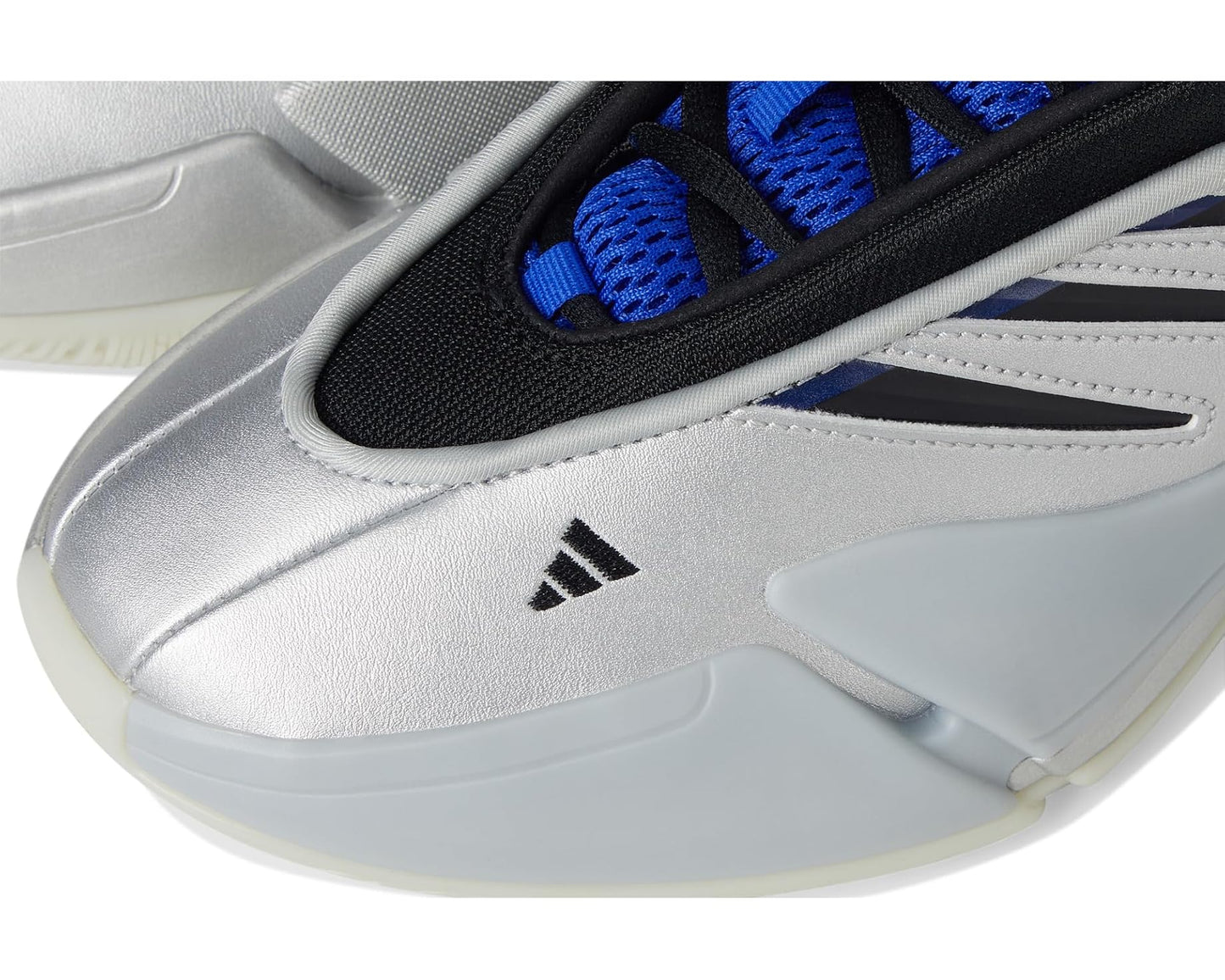 Unisex adidas Dame 9 Basketball Shoes Silver Metallic/Black/Lucid Blue