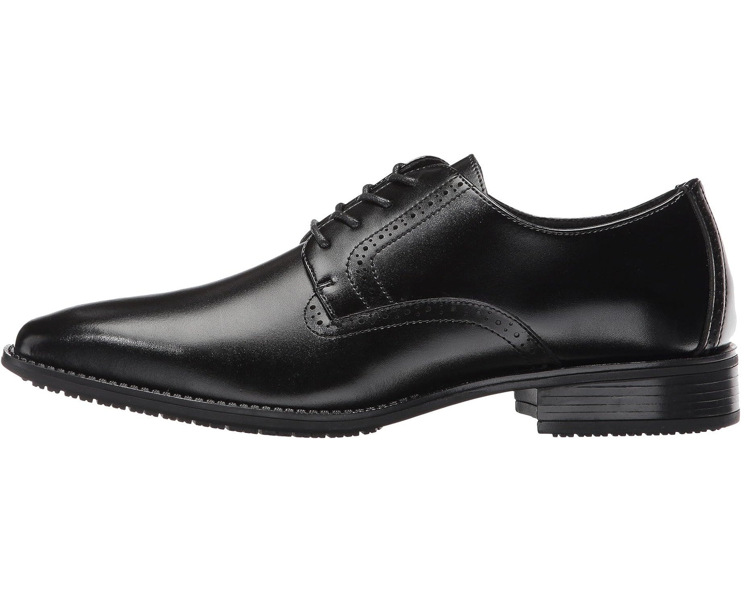 Men's Stacy Adams Ardell Slip Resistant Plain Toe Oxford Black