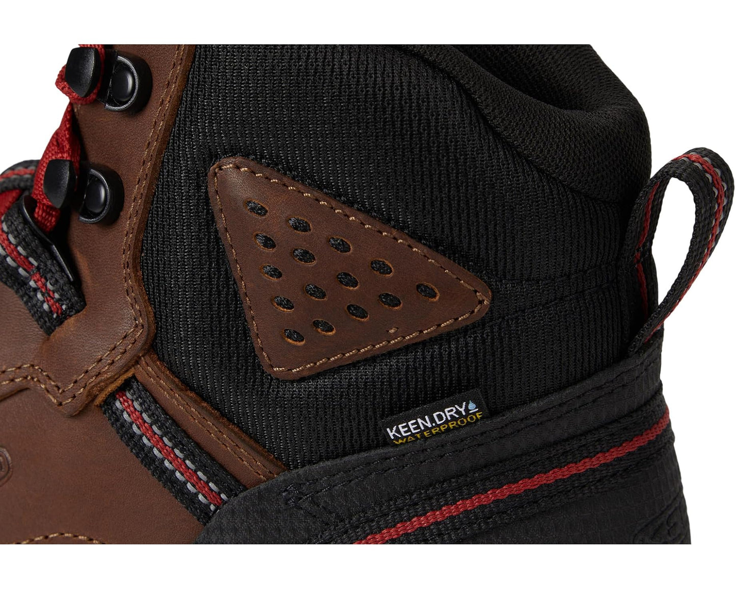 Men's KEEN Utility Red Hook Mid Waterproof (Comp Toe) Tobacco/Black