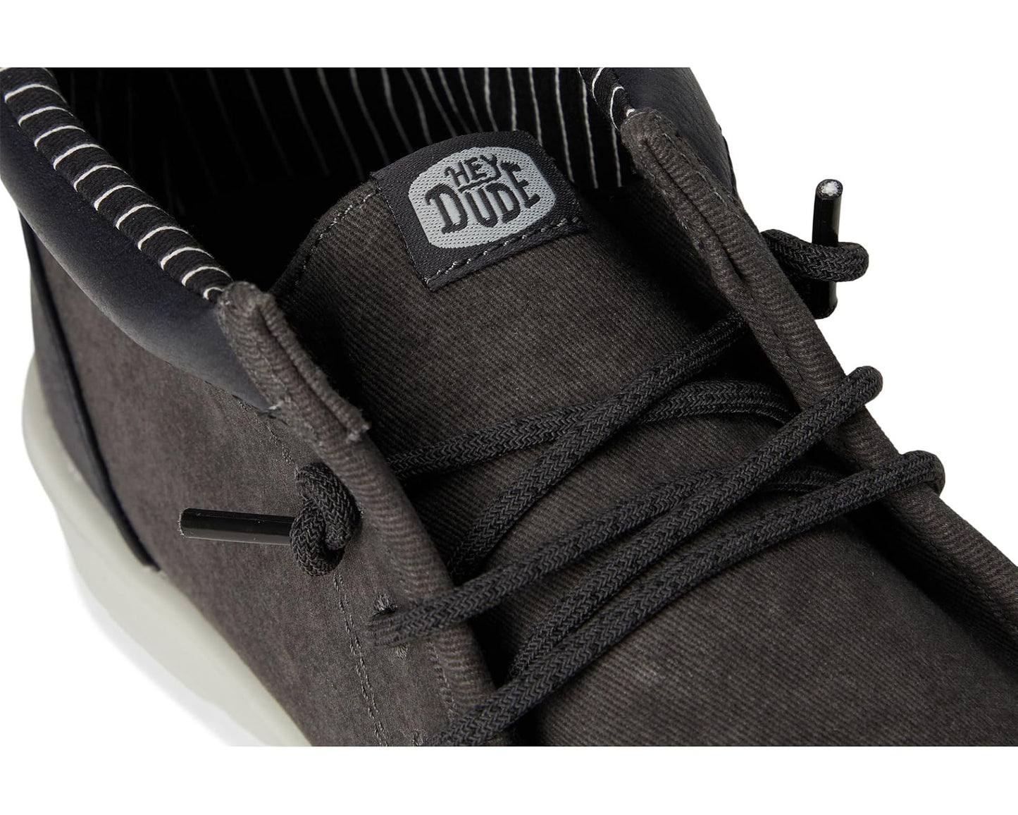 Men's Hey Dude Wally Mid Gripr Vin Classic Black Oyster/Black