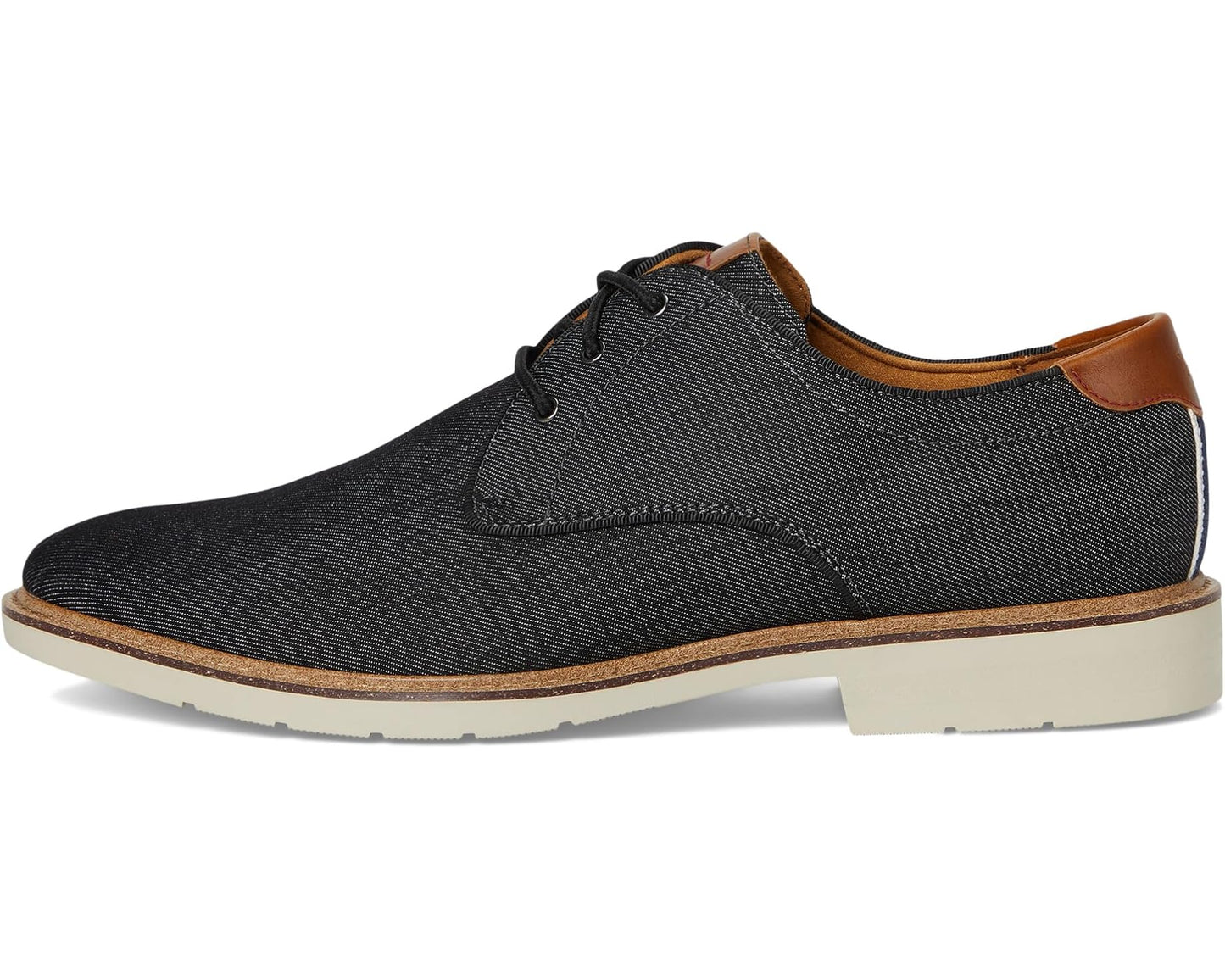 Men's Florsheim Herington Canvas Plain Toe Oxford Black