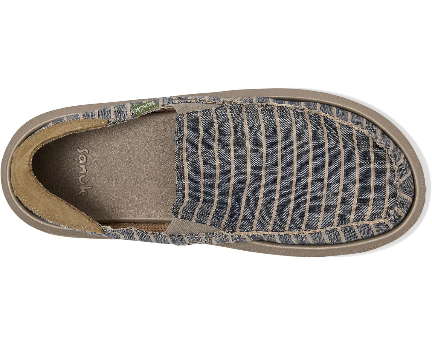 Men's Sanuk Donny Linen Navy Stripe