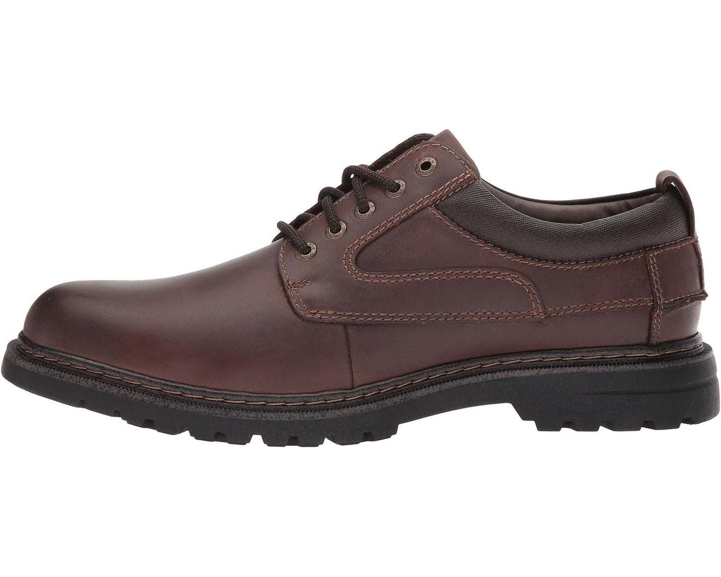 Men's Dockers Warden Plain Toe Oxford Red/Brown Soft Oiled Crazyhorse